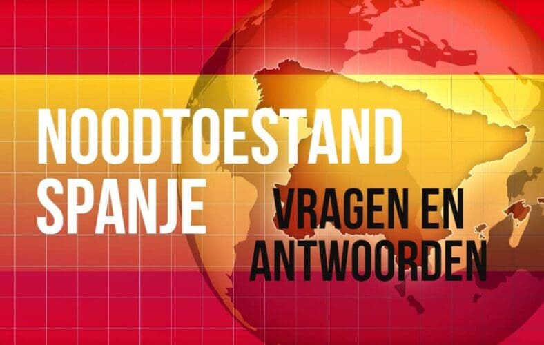 Vragen over de noodtoestand Spanje