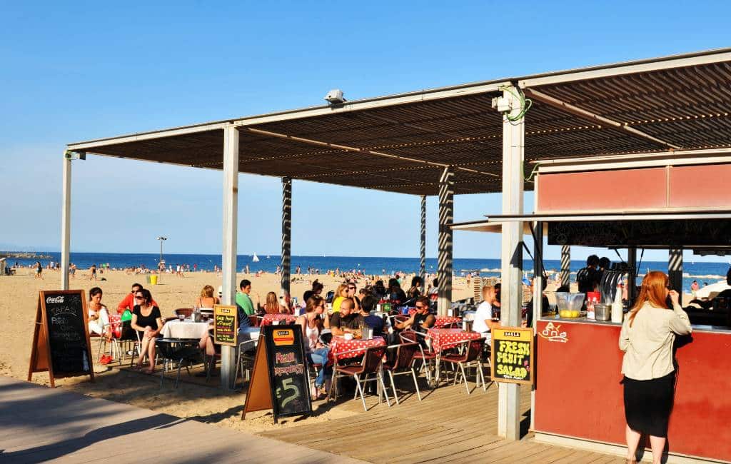 Chiringuitos in Barcelona willen deze zomer hun strandbars niet openen