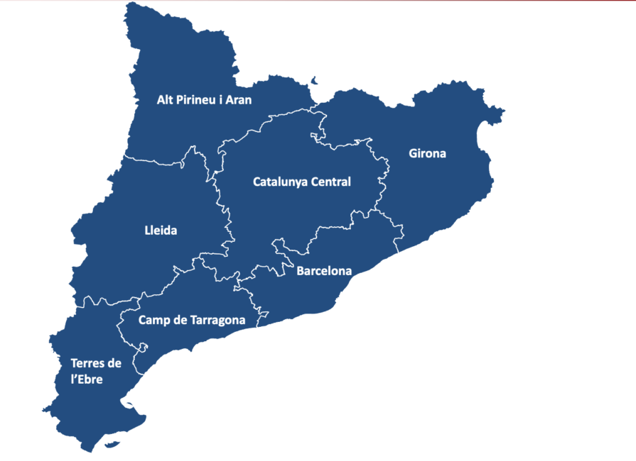 catalonie kaart