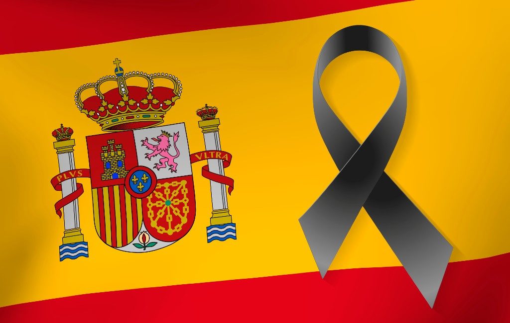 Van 27 mei tot 6 juni nationale rouwperiode van 10 dagen in Spanje