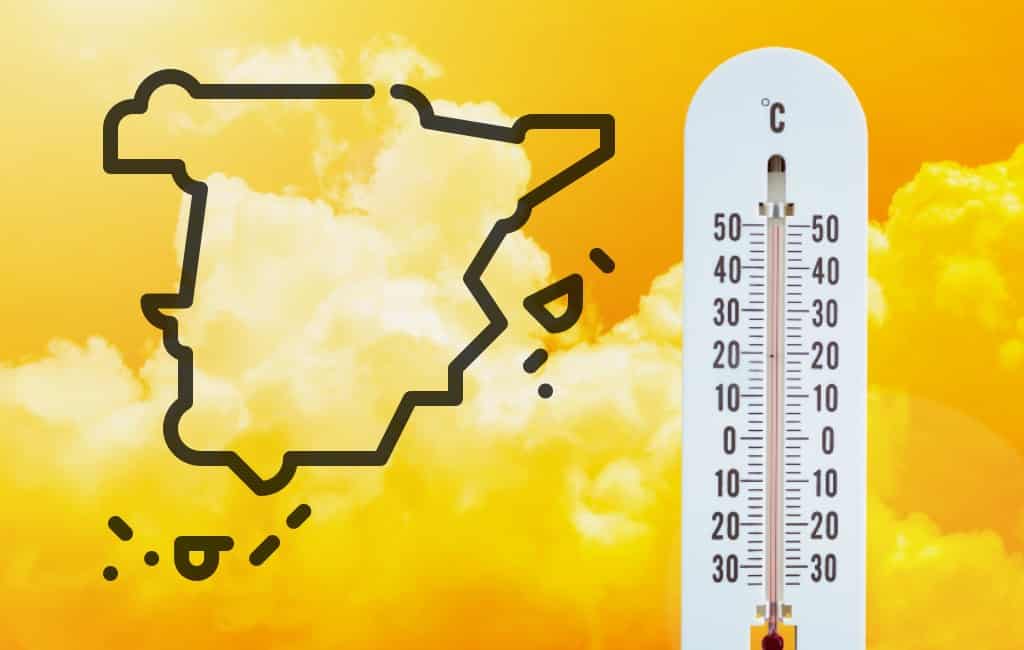 Hoge temperaturen in Spanje tot 40 graden dit weekend