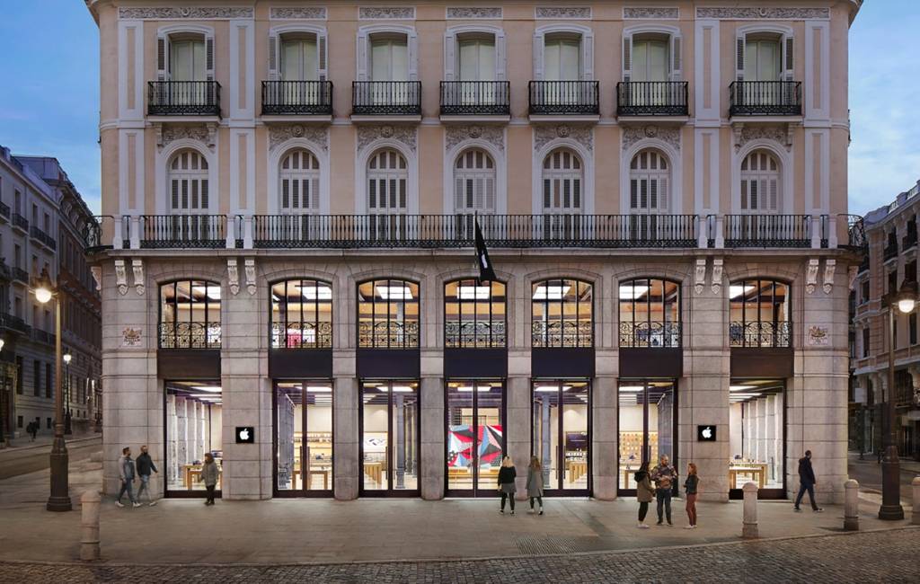 Apple sluit de Store winkels in Madrid vanwege de corona-uitbraken