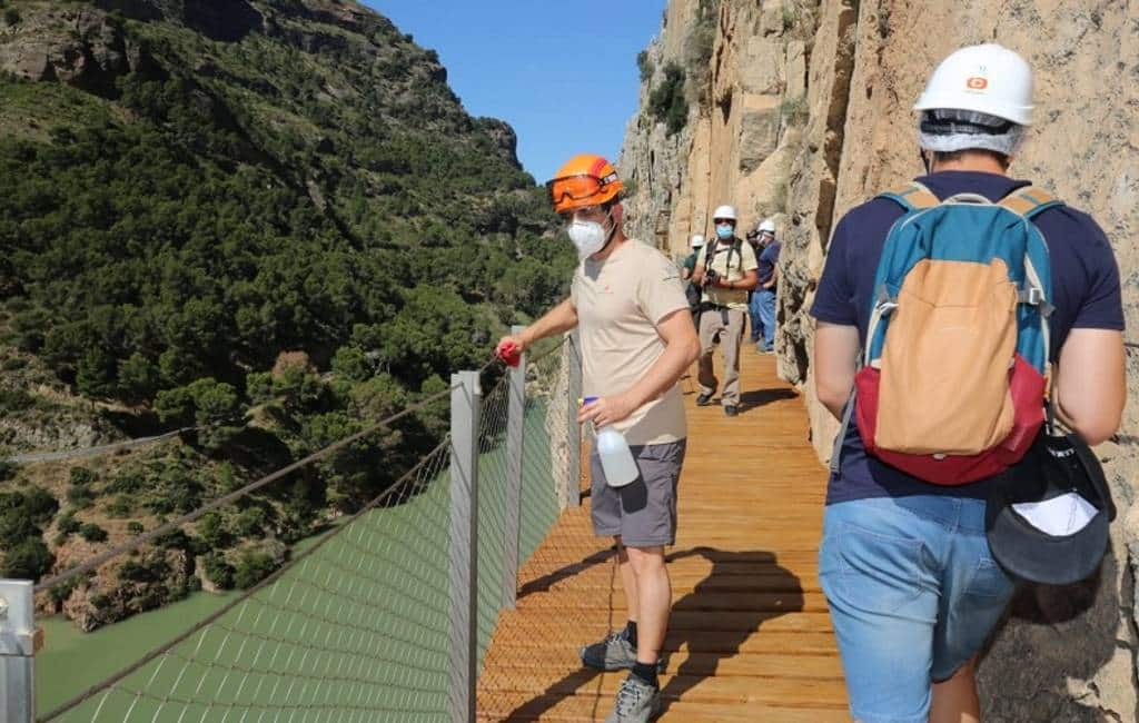 Bijna 15.500 bezoekers voor de Caminito del Rey in juli