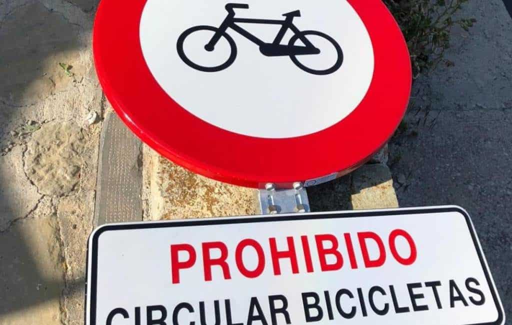 Verboden te fietsen in Cerler-Benasque