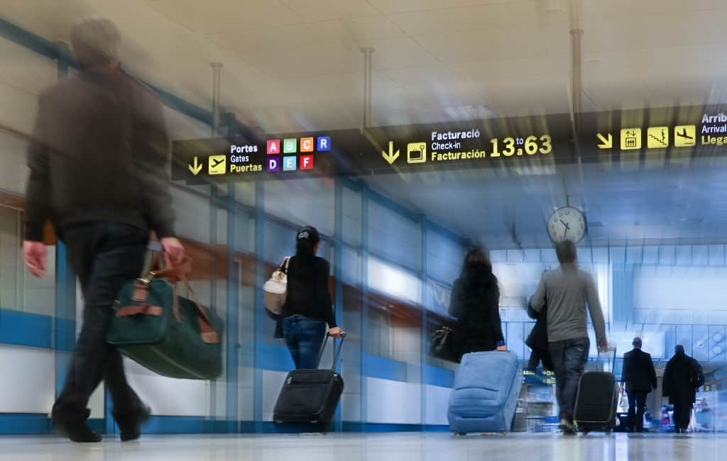 Vliegverkeer in november met 84% gedaald in Spanje