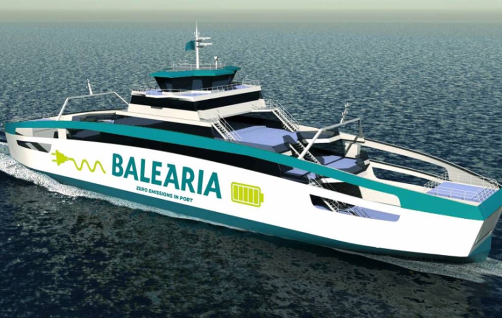 Rederij Baleària bouwt eerste elektrische ferry zonder uitstoot