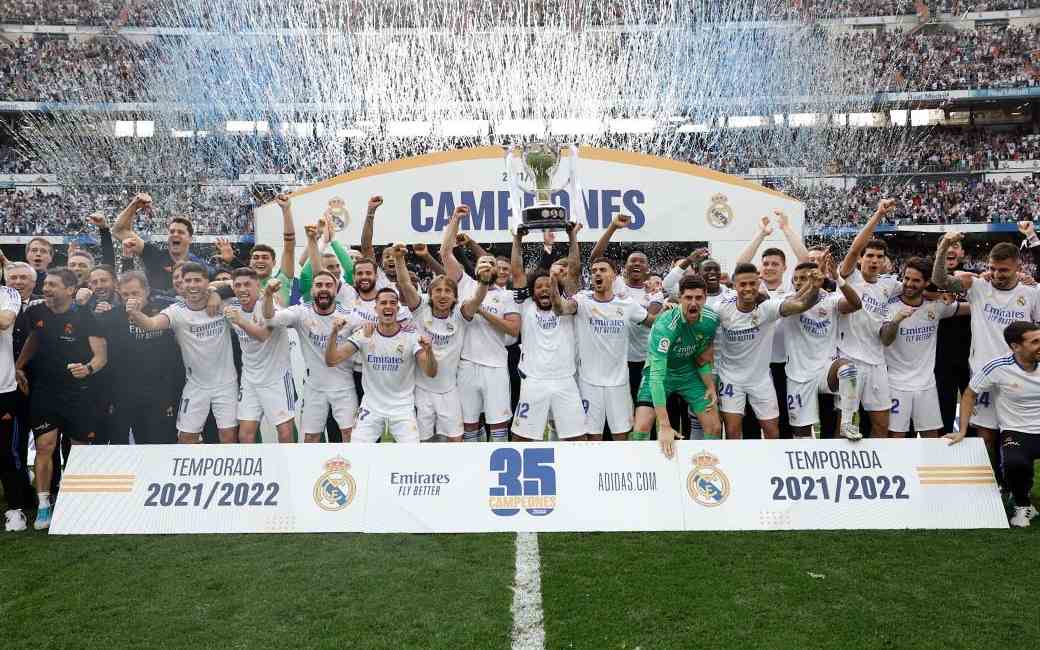 Real Madrid wint 35e landstitel in Spaanse La Liga competitie