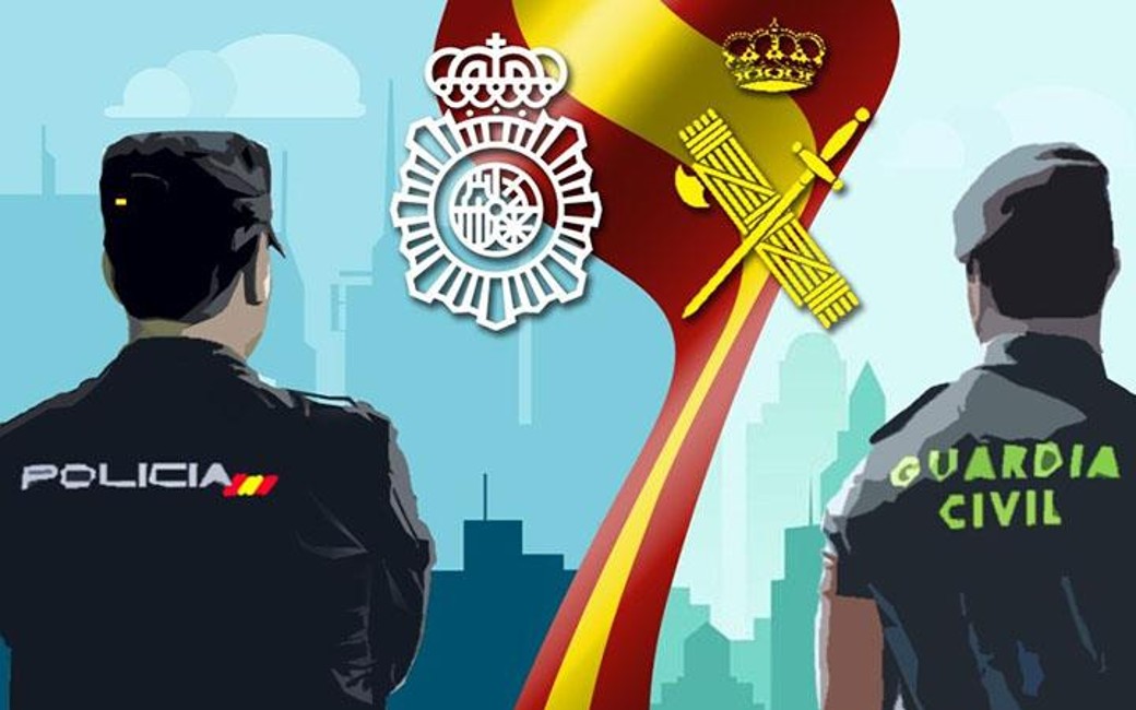 Bijna recordaantal van 154.500 politieagenten in Spanje