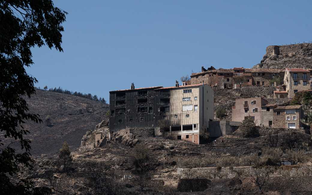Alle door grote natuur- en bosbranden getroffen gebieden zijn tot rampgebied verklaard in Spanje
