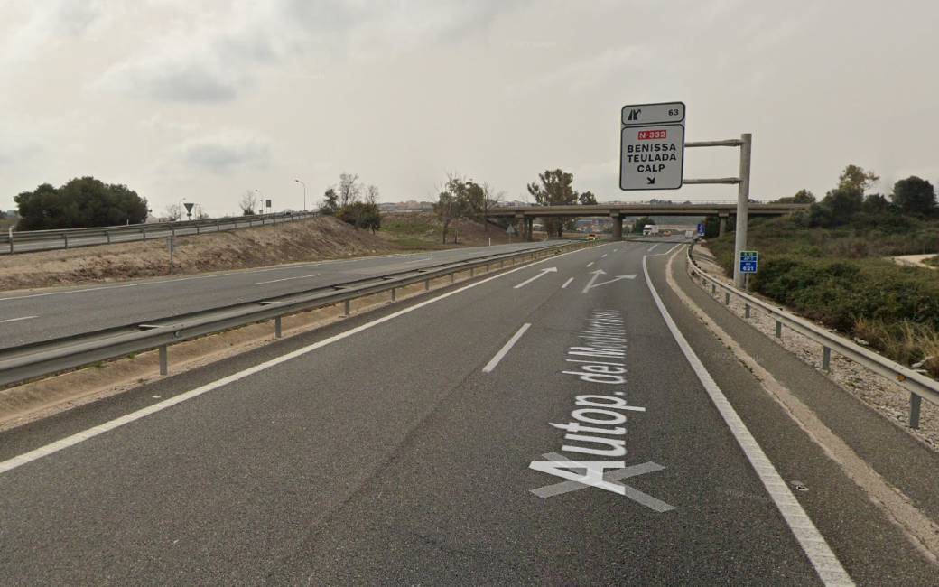 Belgische man op de AP-7 snelweg in de Marina Alta verongelukt