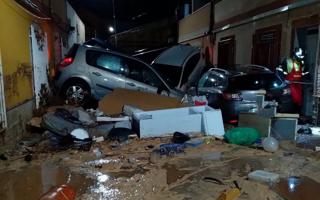 Noodweer in Murcia, Alicante en de Costa Blanca zorgt voor overstromingen en een dode