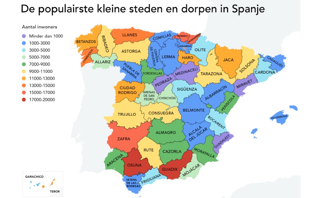 50x meest pittoreske steden en dorpen in Spanje