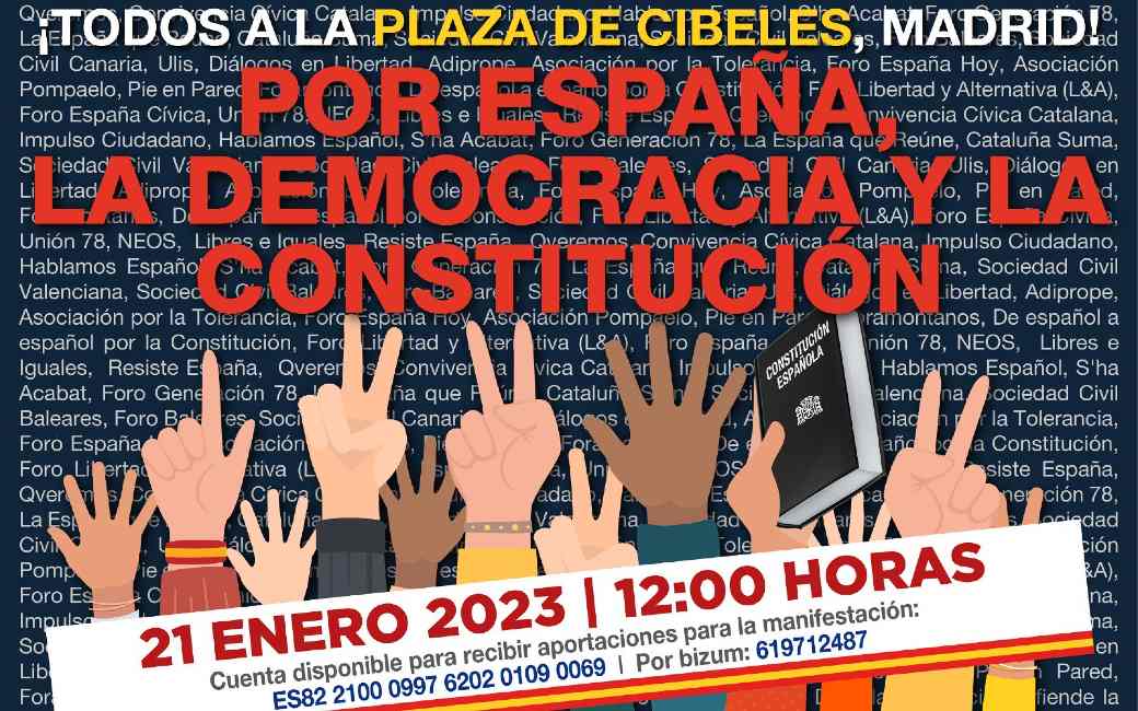Grote manifestatie in Madrid tegen de politiek van de Spaanse regering