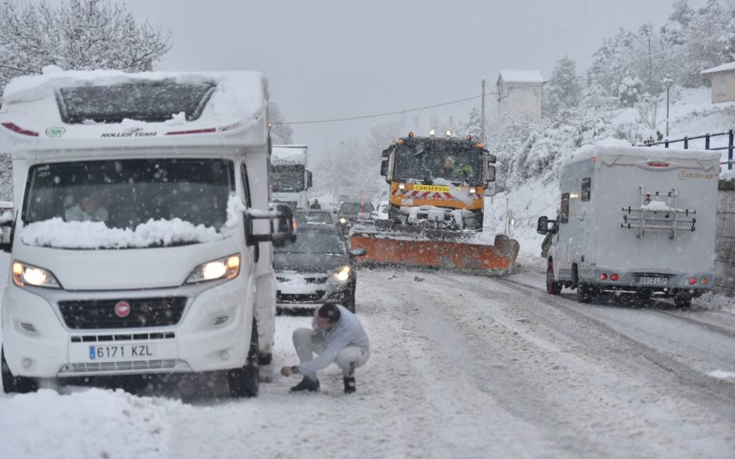 Stormen Gerard en Fien zorgen voor sneeuw, wind, regen en lage temperaturen in Spanje