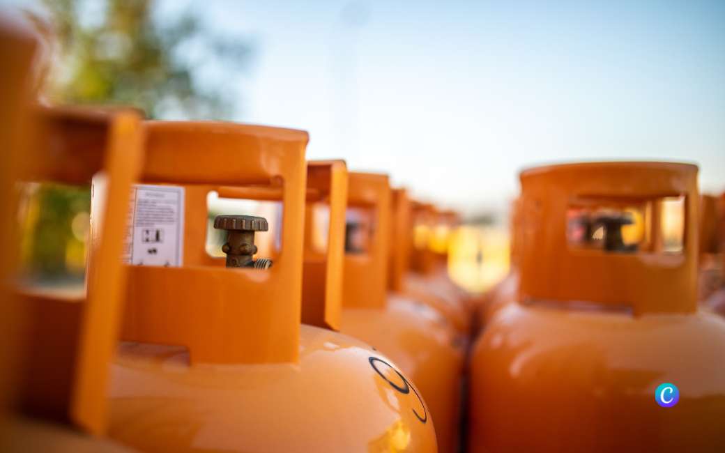 Prijzen oranje gekleurde butaangasflessen dalen opnieuw in Spanje