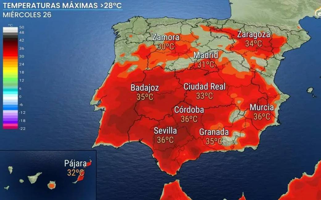 Volgende week heeft Spanje de eerste ‘Iberische oven’ met temperaturen tot 35 graden