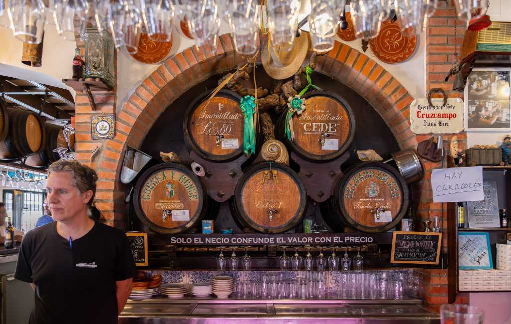 Een bar in Sanlúcar aan de Costa de la Luz heeft meer dan 12.000 wijnen