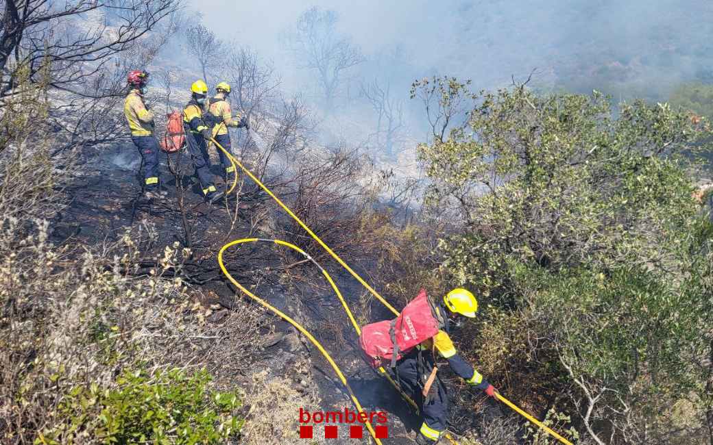 573 hectare natuur verwoest tijdens de nu gestabiliseerde bosbrand aan de Costa Brava