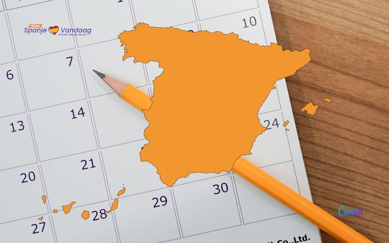 Wat zijn de volgende nationale feestdagen in Spanje?