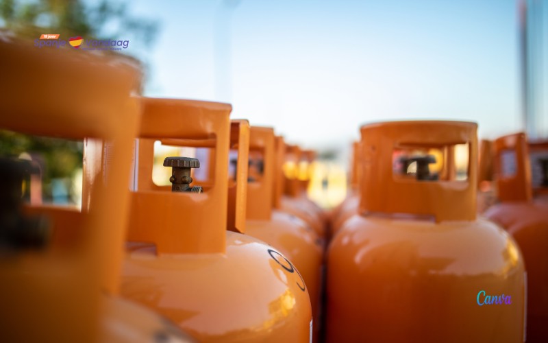Prijzen oranje butaangasflessen dalen naar laagste niveau in Spanje