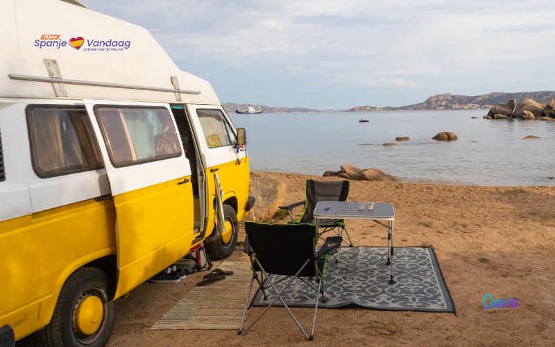 Kampeerautotoeristen kunnen boetes krijgen voor het kamperen langs de Spaanse kust