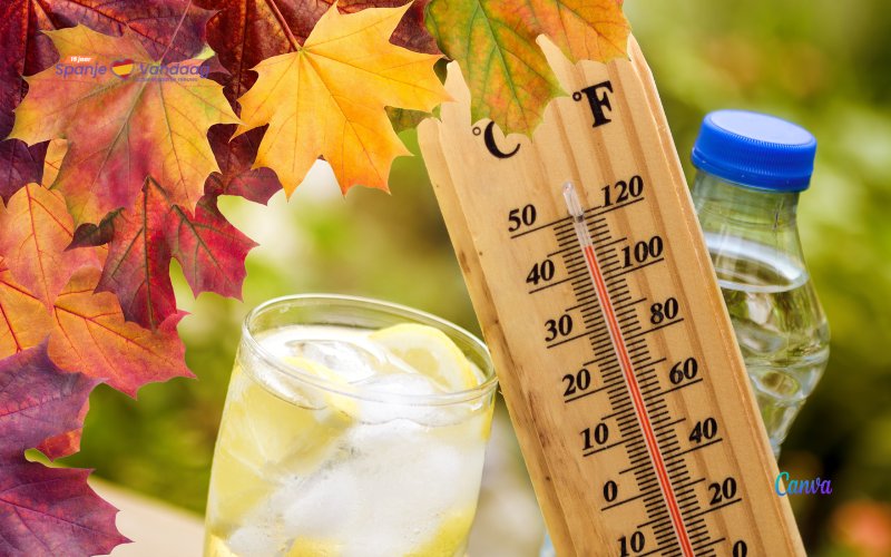 Nazomerse ‘Veranillo de San Miguel’ in spanje met temperaturen tot 38 graden