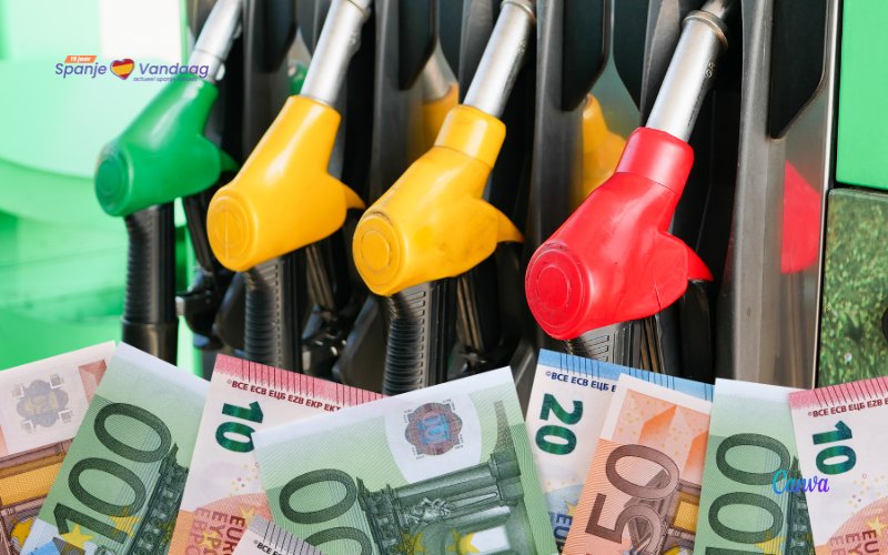 Benzine zonder btw in Spanje is het duurste van de eurozone