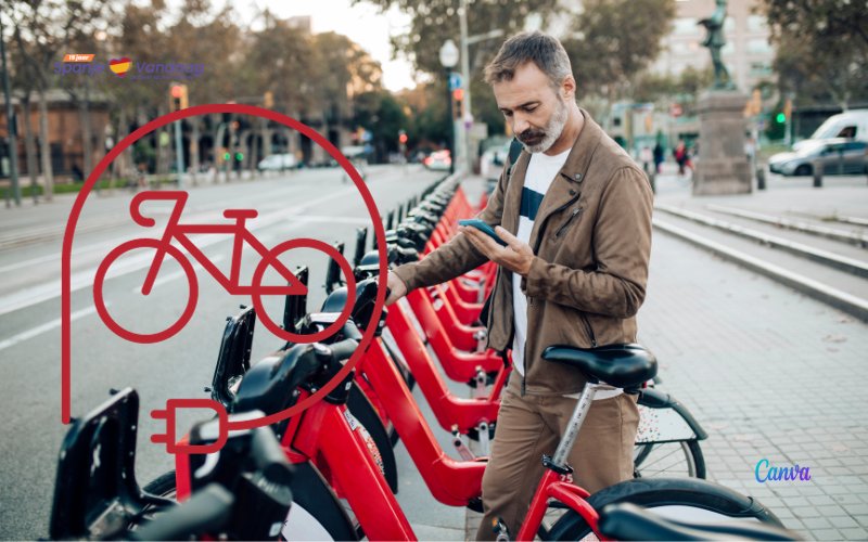 De elektrische fietsen worden steeds populairder in Spanje