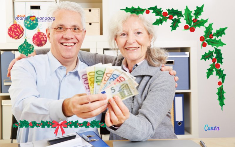 Dit is wat de Spaanse gepensioneerden aan kerstgeld ontvangen dit jaar