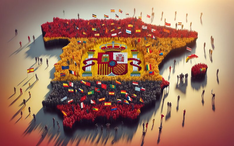 Wat zijn de grootste groepen buitenlanders in Spanje?
