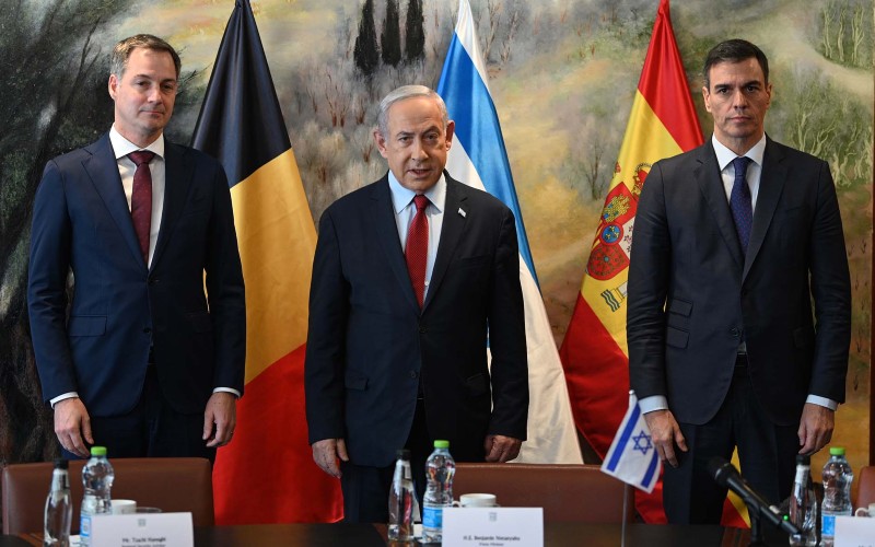 De controversiële reis van de Spaanse premier naar Israël en Palestina