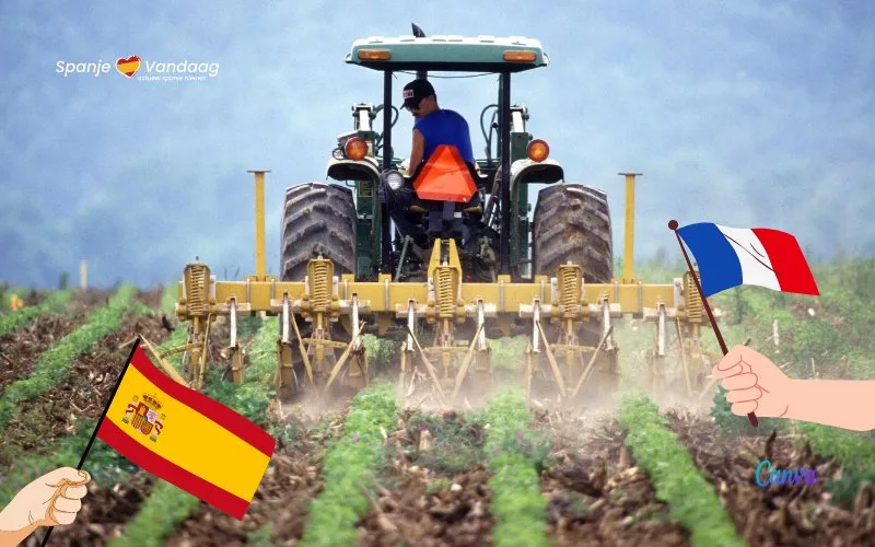 Frankrijk legt de schuld bij Spaanse boeren om de crisis in eigen land af ​​te leiden