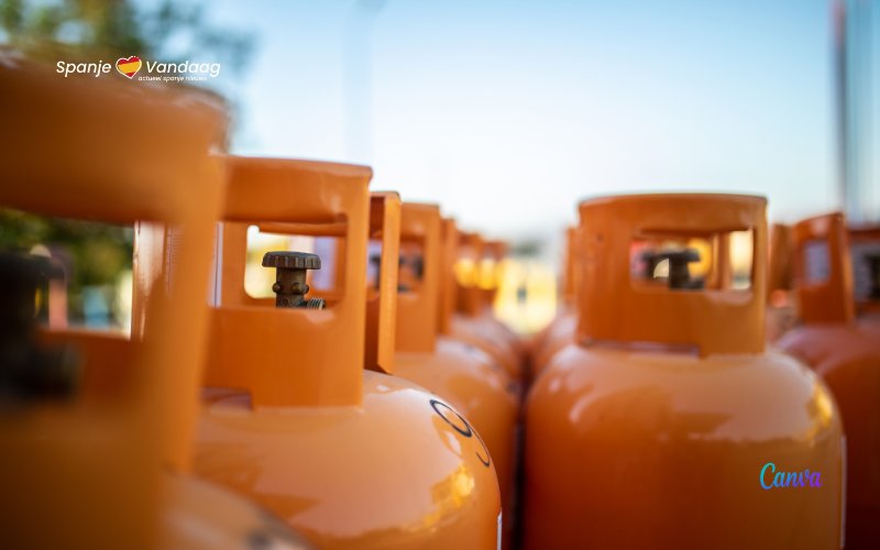 Prijzen oranje butaangasflessen opnieuw gestegen in Spanje
