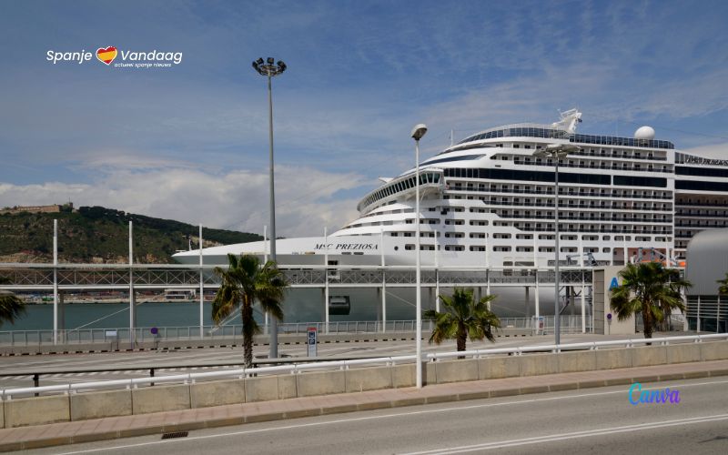 1500 cruiseschip passagiers vast in Barcelona vanwege Bolivianen zonder papieren