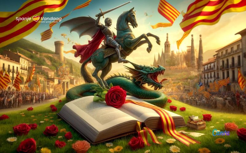 23 april: boeken en rozen tijdens Sant Jordi in Catalonië