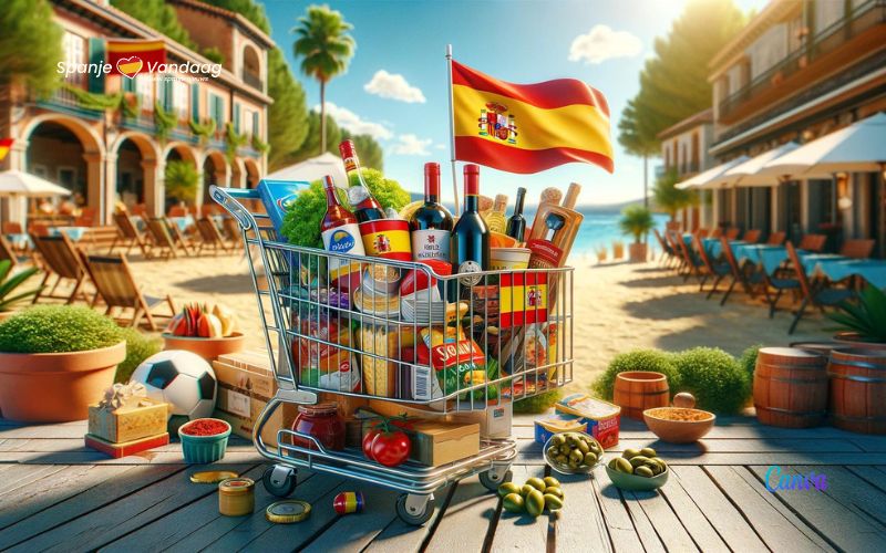 Ik ga op vakantie naar Spanje en neem het volgende mee uit de supermarkt