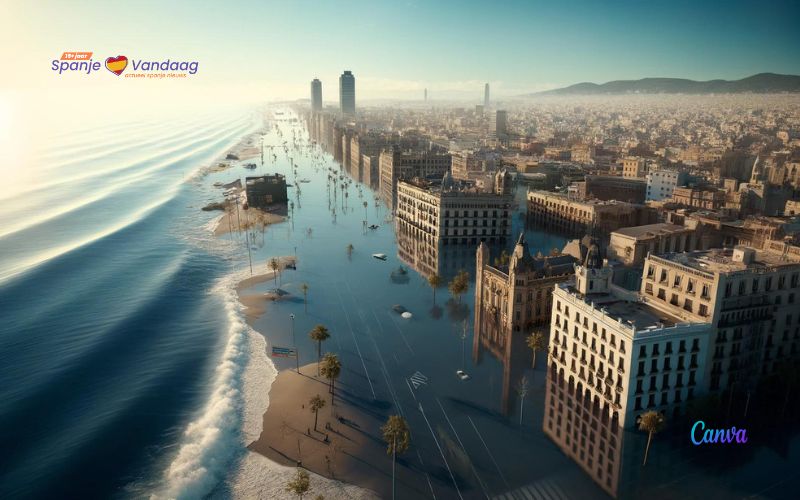 NASA toont dreiging van stijgende zeespiegel in Spanje op kaart
