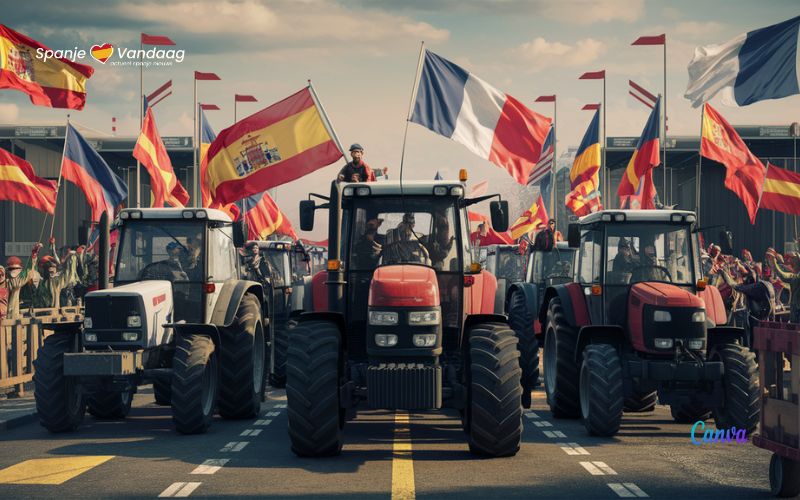 Gepland boerenprotest aan de Franse en Spaanse zijde van de grensovergangen begin juni