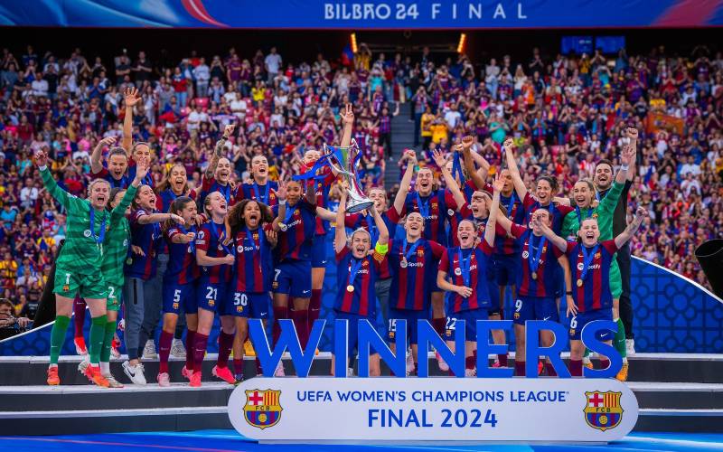 Vrouwenelftal FC Barcelona wint derde Champions League titel