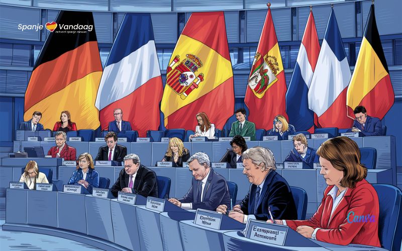 Spanje heeft de op drie na grootste delegatie in het Europees Parlement