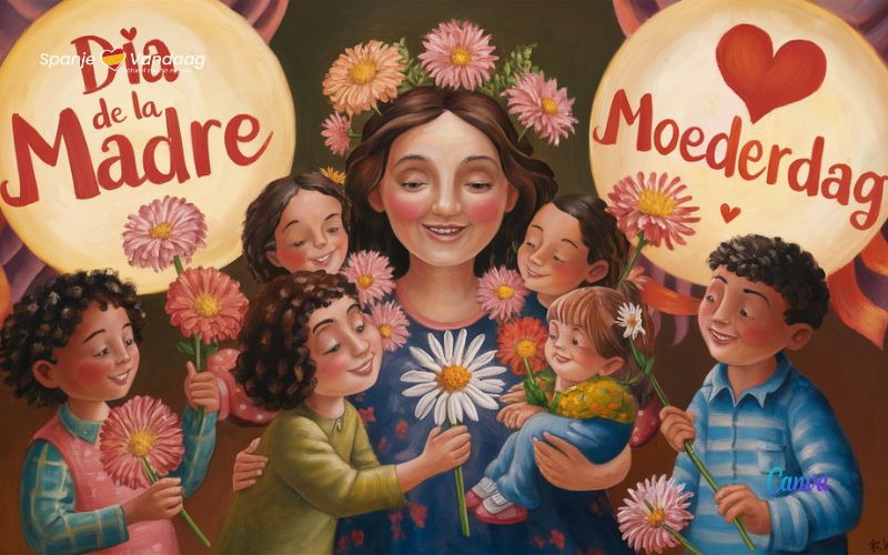 La festa della mamma o Día de la Madre cade il 5 maggio in Spagna