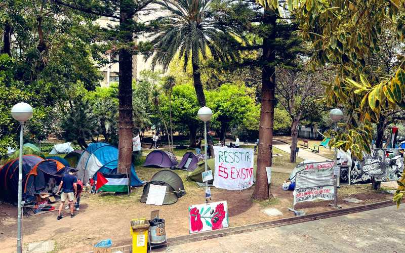 Protesten bij Spaanse universiteiten voor Palestina