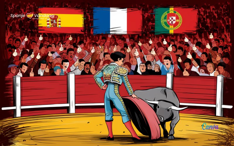 De meeste Spanjaarden, Fransen en Portugezen zijn tegen stierenvechten