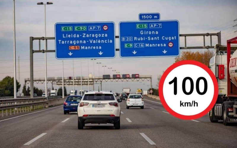 AP-7 snelweg krijgt in Catalonië delen van 100 km/uur