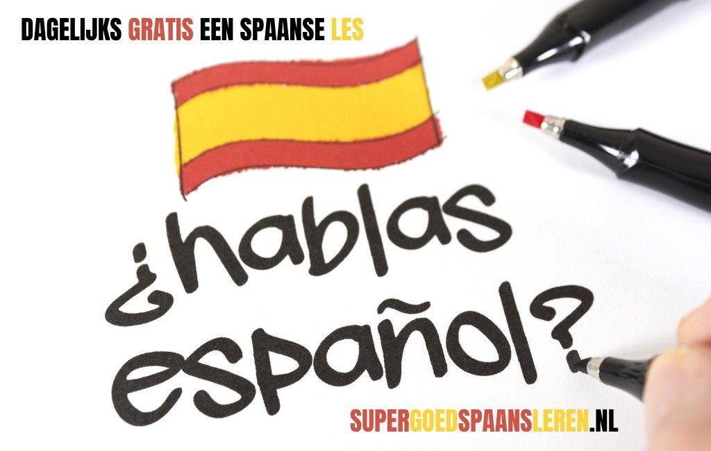 DOE MEE met onze gratis Spaanse lessen waarin we elke dag Spaanse woorden en zinnen plaatsen, uitleggen en beschrijven.