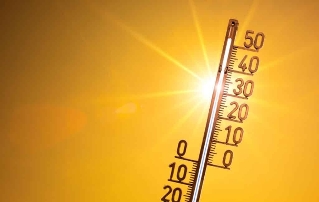 Maximale temperatuur Spaanse vasteland (begin februari) 27 graden