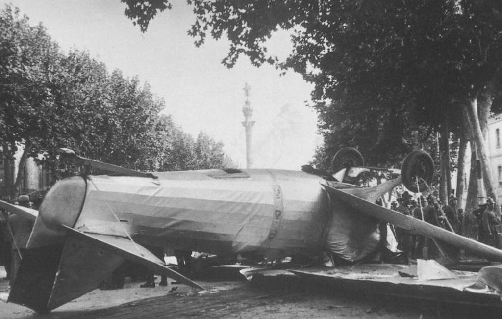 Vliegtuig stort neer op de Ramblas in Barcelona … in 1934