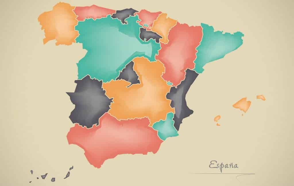 Wat zijn de grootste autonome deelstaten in Spanje?