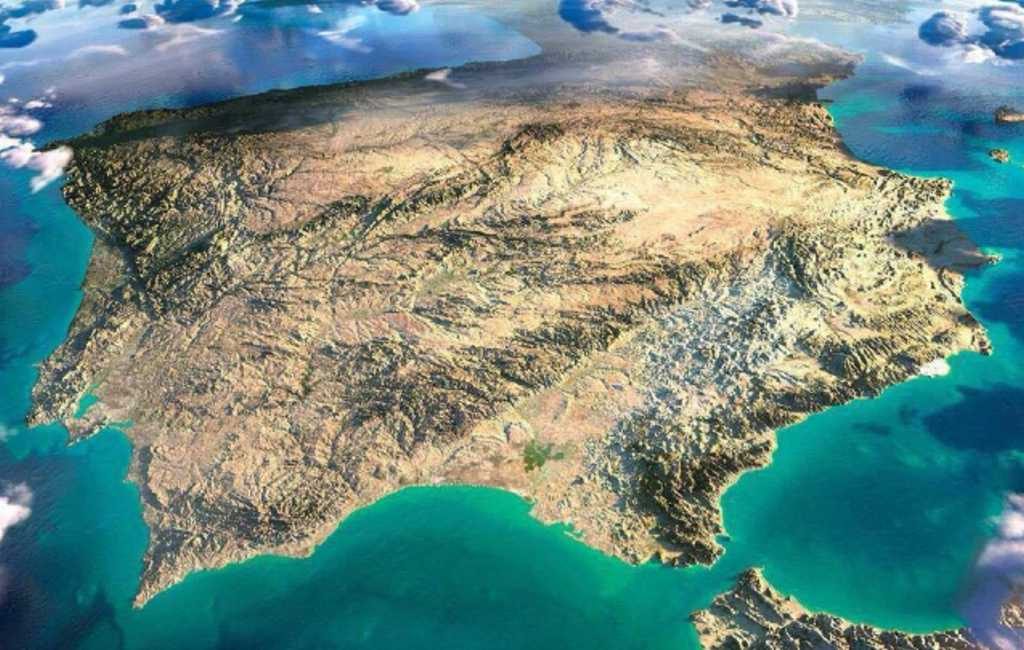 NASA archief laat Spanje vanuit de ruimte zien