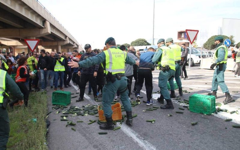 Boerenprotesten Extremadura en Andalusië voor ‘eerlijke prijzen’